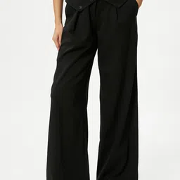 Koton Women Mid-Rise Parallel Trousers-image-88