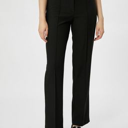 Koton Women Mid Rise Pleated Trousers-image-76