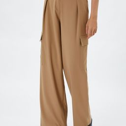Koton Women Regular Fit Parallel Trousers-image-93