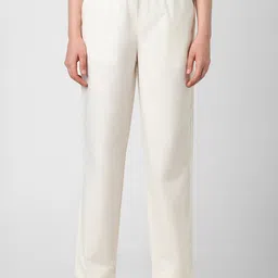 Van Heusen Woman Women Mid Rise Pure Cotton Regular Trousers-image-88