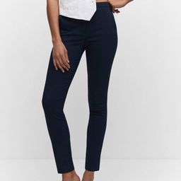 MANGO Women Mid-Rise Cropped Skinny Fit Trousers-image-86