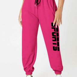 TABADTOD Women Printed Relaxed Joggers Trousers-image-44