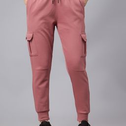 Cantabil Men Mid-Rise Cotton Joggers Trousers-image-109