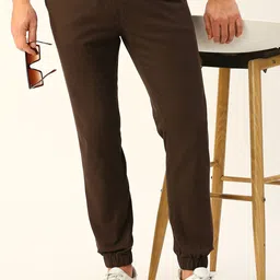 HERE&NOW Men Mid-Rise Smart Slim Fit Joggers-picture-22