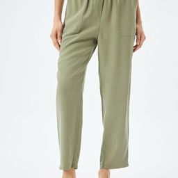 Koton Women Mid-Rise Regular Fit Slip-On Trousers-picture-22