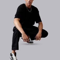 Mad Over Print Men Relaxed Loose Fit Cotton Cargo Trousers-image-89