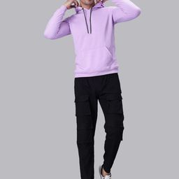 Mad Over Print Men Relaxed Loose Fit Cotton Cargo Trousers-image-14