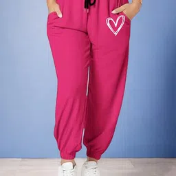 TABADTOD Women Relaxed Loose Fit Regular Fit Mid-Rise Joggers Trousers-image-78