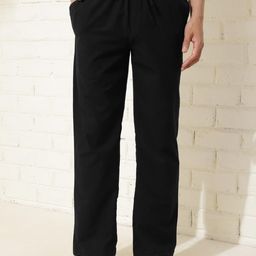 Fabindia Men Comfort Mid-Rise Cotton Plain Regular Trousers Trousers-image-66