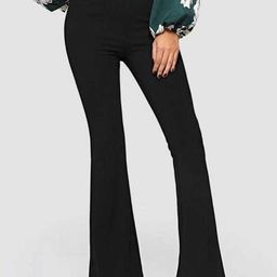 Next One Women Relaxed Fit Bootcut High-Rise Trousers-picture-34