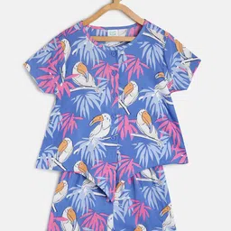 MINI KLUB Girls Printed Top with Trousers-image-10