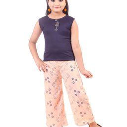BAESD Girls Floral Printed Top With Trousers & Jacket-image-80