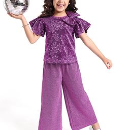 Hola Bonita Girls Embellished Top with Trousers-image-69