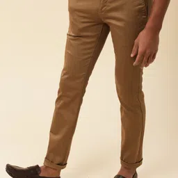 Turtle Men Relaxed Mid-Rise Tapered Fit Trousers-image-81