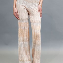 NoBarr Women Self Design Chevron Printed Mid-Rise Casual Parallel Trousers-6