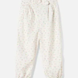 Juniors by Babyshop Girls Floral Printed Cotton Joggers Trousers-73