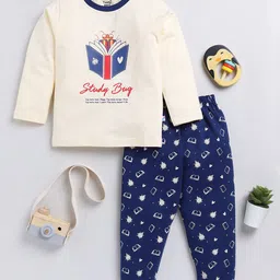 Toonyport Girls Printed Pure Cotton T-shirt With Trousers-image-52