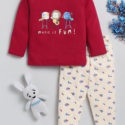 Toonyport Boys Graphic Printed T-shirt With Trousers-image-30