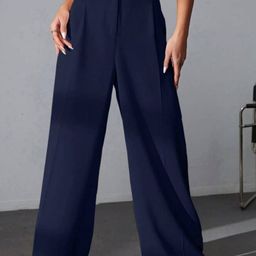 Next One Women Smart High-Rise Easy Wash Parallel Trousers-picture-32