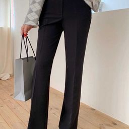 Next One Women Smart Straight Fit High-Rise Easy Wash Formal Trousers-picture-48