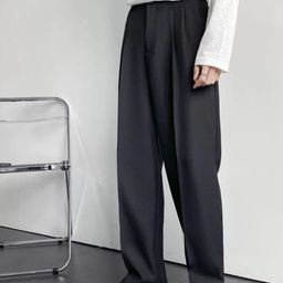 Next One Pleated Smart Straight Fit High-Rise Cotton Regular Trousers-image-69