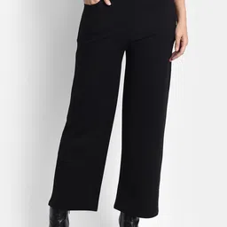 Next One Women Smart Straight Fit High-Rise Easy Wash Trousers-image-63