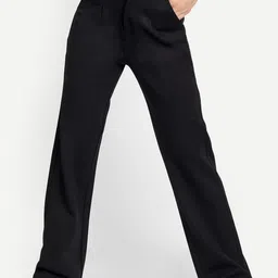 Next One Women Smart Straight Fit High-Rise Easy Wash Trousers-image-49