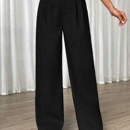 Next One Women High-Rise Pleated Korean Trousers-picture-8
