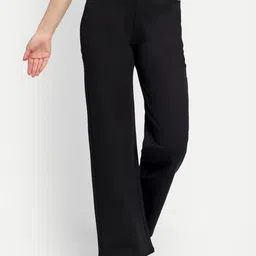 Next One Women Smart Straight Fit High-Rise Easy Wash Parallel Trousers-image-53