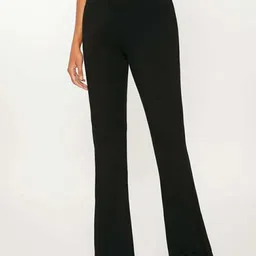 BROADSTAR Women Smart Flared Super High-Rise Stretchable Easy Wash Bootcut Trousers-image-85