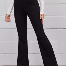 BROADSTAR Women Smart Flared Super High-Rise Easy Wash Stretchable Bootcut Trousers-image-84