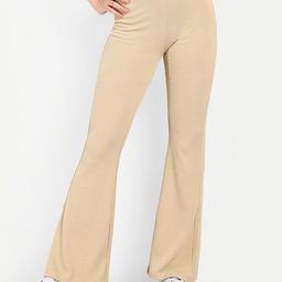 BROADSTAR Women Smart Flared High-Rise Easy Wash Trousers-picture-7