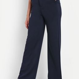 Next One Women Smart Loose Fit High-Rise Easy Wash Stretchable Parallel Trousers-image-60
