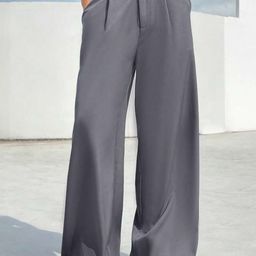 Next One Women High-Rise Pleated Korean Trousers-picture-14