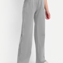 Next One Women Smart Loose Fit High-Rise Easy Wash Stretchable Parallel Trousers-picture-23