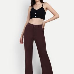 Next One Women Smart Loose Fit High-Rise Easy Wash Parallel Trousers-picture-26