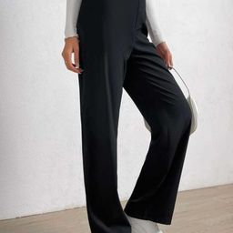 Next One Women Smart Loose Fit High-Rise Easy Wash Parallel Trousers-picture-6