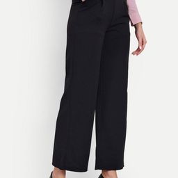 Next One Women Tailored Loose Fit High-Rise Easy Wash Formal Trousers-picture-23