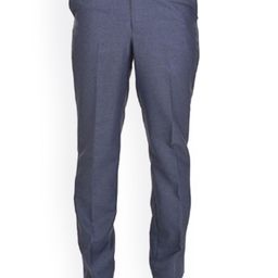 AD & AV Men Blue Classic Easy Wash Formal Trousers-image-65