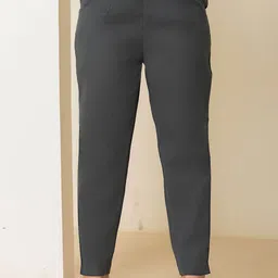 Eco Clothing Women Relaxed Tapered Fit Easy Wash Trousers-image-66