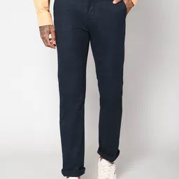Cantabil Men Mid-Rise Easy Wash Cotton Trousers-image-41