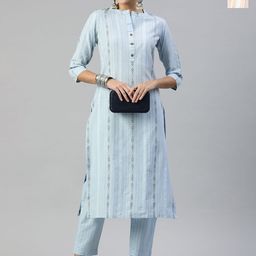 KALINI Women Regular Kurta with Trousers-image-35