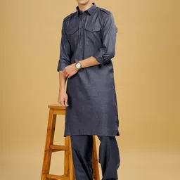 Anouk Pathani Kurta and Pyjama Set image 1