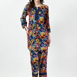 TBOJ Abstract Printed Top & Trousers-38