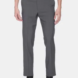 Arrow Men Grey Striped Trousers-picture-19