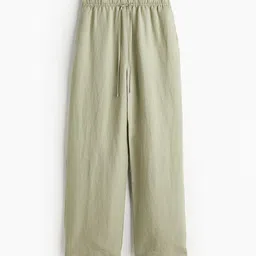 H&M Women Linen-Blend Pull-On Trousers-picture-43