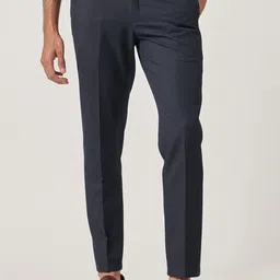 MR BUTTON Men Mid Rise Plain Trousers-image-93