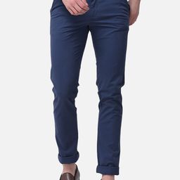 Woodland Men Navy Blue Regular Trousers-image-44