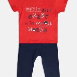 MINI KLUB Boys Printed Pure Cotton T-shirt with Trousers-image-55