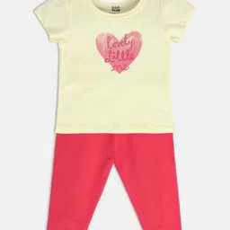 MINI KLUB Girls Printed T-shirt with Trousers-image-55